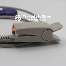 Carica l'immagine nel visualizzatore di Gallery, Sensore Spo2 adulti, riutilizzabile, per saturimetri e pulsossimetri con connettore Nellcor a 9 PIN, modello DS100A (3).