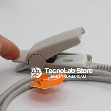 Carica l'immagine nel visualizzatore di Gallery, Sensore Spo2 adulti, riutilizzabile, per saturimetri e pulsossimetri con connettore Nellcor a 9 PIN, modello DS100A (5).