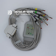 Carica l'immagine nel visualizzatore di Gallery, Cavo paziente per elettrocardiografi ECG Bosch, Custo-med, Hellige e Siemens (1).