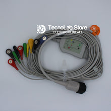 Carica l'immagine nel visualizzatore di Gallery, Cavo ECG Cardioline Delta 1, 1 Plus, 3 e 3 Plus con attacchi a bottoncino (1).
