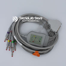 Carica l'immagine nel visualizzatore di Gallery, Cavo paziente per elettrocardiografo ECG Fukuda FX-102F, FX-3010, FCP 2111, FCP 2155, FCP 2201, FCP 4101-A, FX-7101, FX-7102, FX-7202, FX-7402, FX-7542, FX-8200, FX-8322, FX-8400 (1).