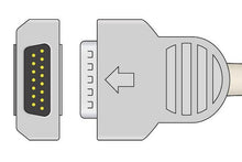Carica l'immagine nel visualizzatore di Gallery, Cavo ECG per GE MAC 400, 500, 600, 800, 1000, 1100, 1200, 1200ST, 1600, 2000, 3500 e Marquette Hellige Microsmart con terminali a bottoncino (3).