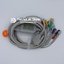 Carica l'immagine nel visualizzatore di Gallery, Cavo paziente per elettrocardiografi ECG Aspel, Astron, Biocare, Cardiette, Cardioline, Cardiorapid, Cardiogima, Carewell. Cosmed, Dimed, Edan, Fazzini, HP, Innomed, Lumed, Medigate, Mortara, Nihon-Kohden, Progetti, con dieci terminali a pinzetta (1).