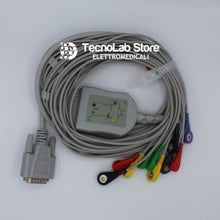 Carica l'immagine nel visualizzatore di Gallery, Cavo paziente per elettrocardiografi ECG Aspel, Astron, Biocare, Cardiette, Cardioline, Cardiorapid, Cardiogima, Carewell. Cosmed, Dimed, Edan, Fazzini, HP, Innomed, Lumed, Medigate, Mortara, Nihon-Kohden, Progetti, con dieci terminali bottoncino (1).