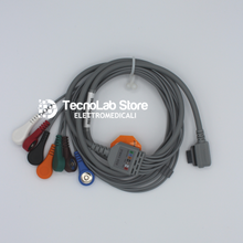 Carica l'immagine nel visualizzatore di Gallery, Cavo per Holter ECG Kenz Cardy 301 e GE Seer Light con 7 fili a bottoncino