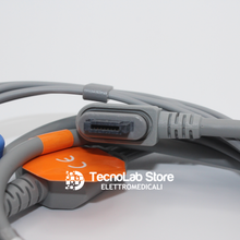 Carica l'immagine nel visualizzatore di Gallery, Cavo per Holter ECG Kenz Cardy 301 e GE Seer Light con 7 fili a bottoncino