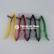 Carica l'immagine nel visualizzatore di Gallery, Set di quattro elettrodi periferici Fiab per adulti. Compatibili con tutti i cavi ECG, sia con innesto a banana/spinotto che a bottone.