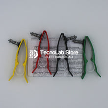 Carica l'immagine nel visualizzatore di Gallery, Set di quattro elettrodi periferici Fiab pediatrici. Compatibili con tutti i cavi ECG, sia con innesto a banana/spinotto che a bottone.