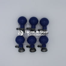 Carica l'immagine nel visualizzatore di Gallery, Set di sei elettrodi precordiali Fiab per adulti. Compatibili con tutti i cavi ECG, sia con innesto a banana/spinotto che a bottone (1).