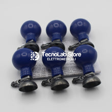 Carica l'immagine nel visualizzatore di Gallery, Set di sei elettrodi precordiali Fiab per adulti. Compatibili con tutti i cavi ECG, sia con innesto a banana/spinotto che a bottone (2).