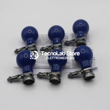 Carica l'immagine nel visualizzatore di Gallery, Set di sei elettrodi precordiali Fiab pediatrici. Compatibili con tutti i cavi ECG, sia con innesto a banana/spinotto che a bottone (2).