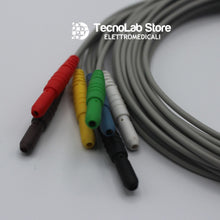Carica l'immagine nel visualizzatore di Gallery, Set composto da 7 cavetti per Holter ECG Cardiaco (2).