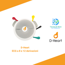 Carica l'immagine nel visualizzatore di Gallery, D-Heart è il primo dispositivo ECG Bluetooth per Smartphone e Tablet, semplice da utilizzare, clinicamente affidabile, portatile ed accessibile.