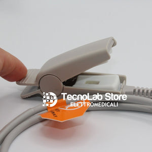 Sensore Spo2 adulti, riutilizzabile, per saturimetri e pulsossimetri con connettore Nellcor a 9 PIN, modello DS100A (5).
