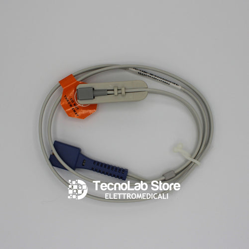Sensore Spo2 per uso veterinario, riutilizzabile, per saturimetri e pulsossimetri con connettore Nellcor a 9 PIN, modello DS100A (1).