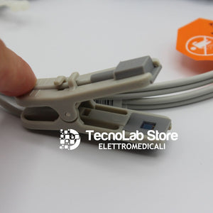 Sensore Spo2 per uso veterinario, riutilizzabile, per saturimetri e pulsossimetri con connettore Nellcor a 9 PIN, modello DS100A (4).