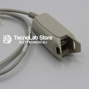 Sensore Spo2 per adulti, riutilizzabile, per saturimetri e pulsossimetri con connettore Nihon Kohden a 9 PIN (2).