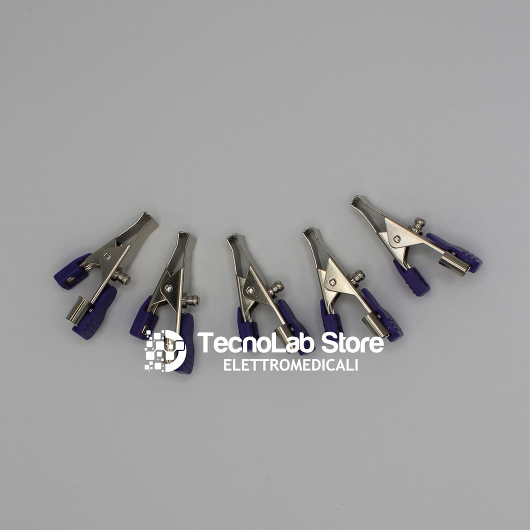 Set di 5 Adattatori Veterinari a Coccodrillo con presa da 4mm
