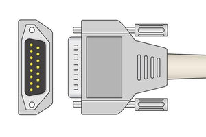 Cavo paziente Lumed EUROECG, Medigate e Nihon Kohden Cardiofax con 10 terminali da 4 mm (3).