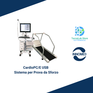 Elettrocardiografo per prova da sforzo PC USB Innomed Medical CardioPC-E. Perfetto sia per l'esame ECG base che stress test.