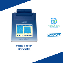 Carica l&#39;immagine nel visualizzatore di Gallery, Lo spirometro Datospir Touch di Sibelmed è un dispositivo dotato di ampio display touchscreen e stampante termica, perfetto per la diagnosi di patologie respiratorie quali Asma e Broncopneumopatia. Grazie a peso e dimensioni ridotti può essere adoperato anche a domicilio.

