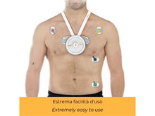 Carica l&#39;immagine nel visualizzatore di Gallery, Elettrocardiografo portatile D-Heart a 8 e 12 derivazioni
