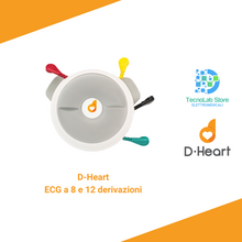 Carica l&#39;immagine nel visualizzatore di Gallery, D-Heart è il primo dispositivo ECG Bluetooth per Smartphone e Tablet, semplice da utilizzare, clinicamente affidabile, portatile ed accessibile.
