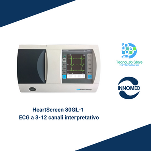 L'elettrocardiografo interpretativo HeartScreen 80G-L1 di Innomed Medical è un ECG portatile a 12 derivazioni con 3 canali di stampa, display touchscreen e tastiera fisica, perfetto sia per le visite domiciliari che per l'uso in studio, grazie alle sue molteplici funzioni e peso contenuto.